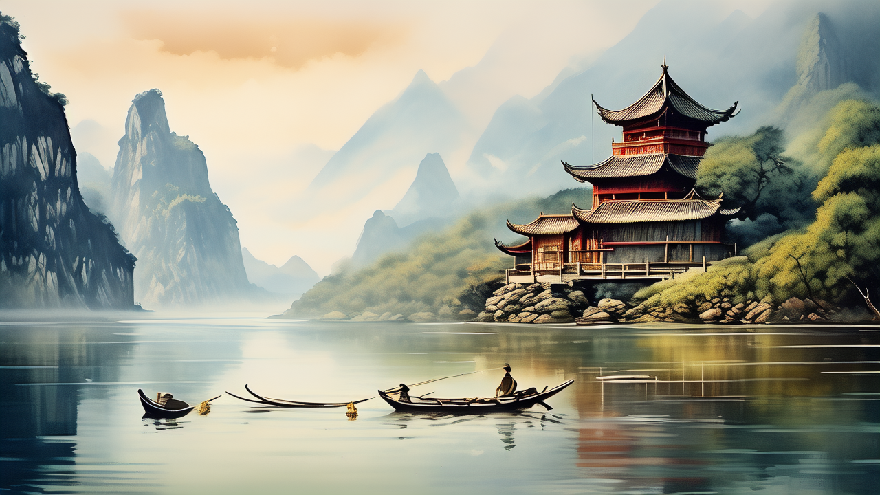 可怜赤壁争雄渡，唯有蓑翁坐钓鱼。