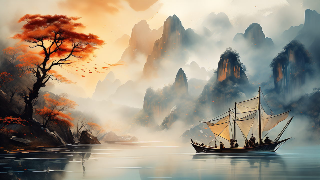 可怜赤壁争雄渡，唯有蓑翁坐钓鱼。